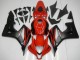 Lojas Carenagens Moto Honda CBR600RR 2007-2008 - Vermelho Preto Fosco Decalques