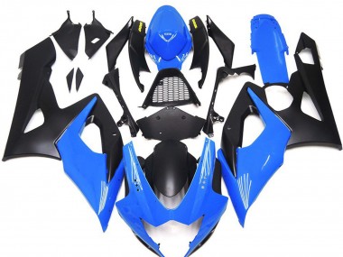 Lojas Carenagens Moto Suzuki GSXR 1000 2005-2006 - Azul Preto Fosco Amarelo