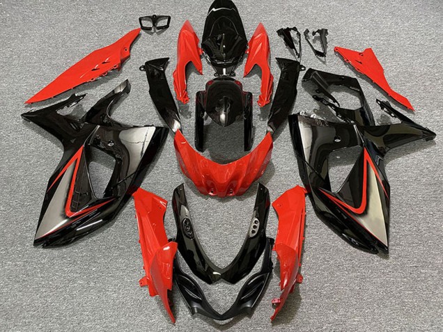 Lojas Carenagens Moto Suzuki GSXR 1000 2009-2016 - Vermelho Preto