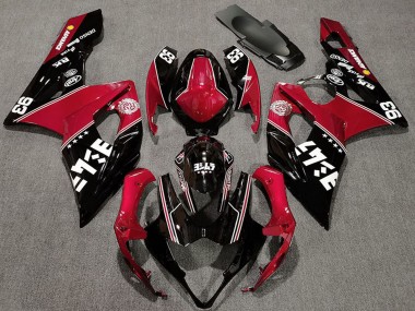 Lojas Carenagens Moto Suzuki GSXR 1000 2005-2006 - Vermelho Preto Brilhante Branco