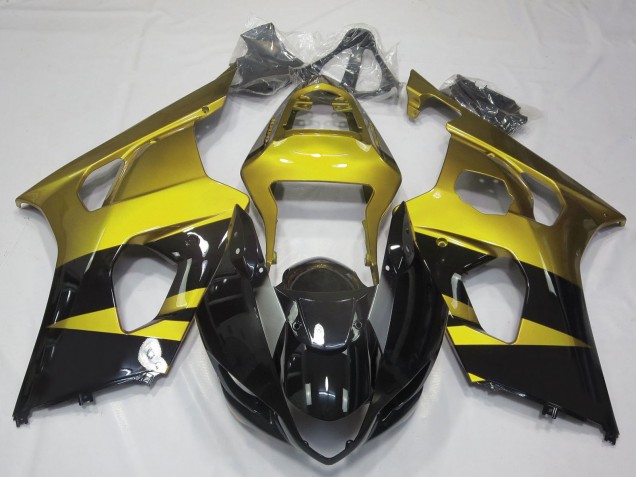 Lojas Carenagens Moto Suzuki GSXR 1000 2003-2004 - Amarelo Preto Brilhante