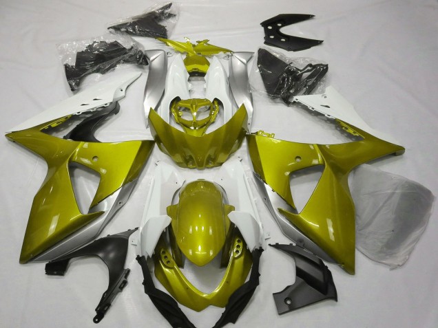 Lojas Carenagens Moto Suzuki GSXR 1000 2009-2016 - Branco Amarelo
