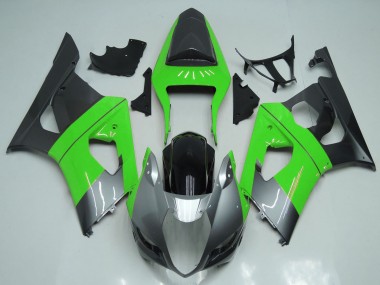 Lojas Carenagens Moto Suzuki GSXR 1000 2003-2004 - Verde Prata Preto