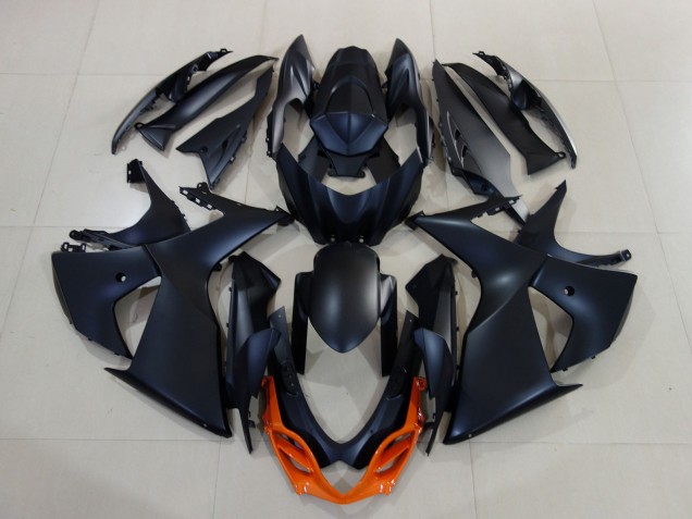 Lojas Carenagens Moto Suzuki GSXR 1000 2009-2016 - Preto Fosco Laranja