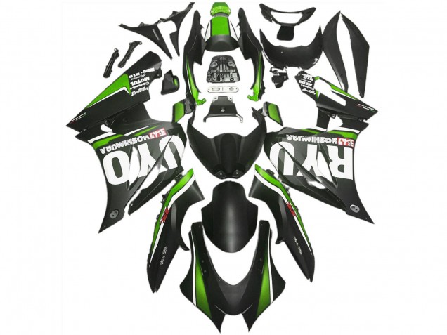Lojas Carenagens Moto Suzuki GSXR 1000 2017-2024 - Preto Fosco Verde