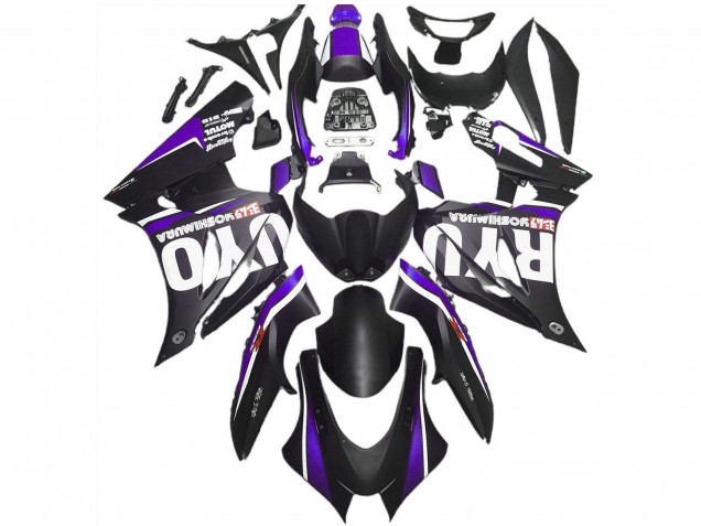 Lojas Carenagens Moto Suzuki GSXR 1000 2017-2024 - Preto Fosco Roxo