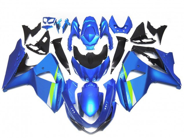 Lojas Carenagens Moto Suzuki GSXR 1000 2009-2016 - Azul Verde Preto