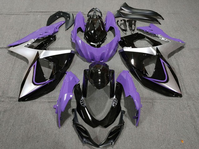 Lojas Carenagens Moto Suzuki GSXR 1000 2009-2016 - Roxo Prata Preto