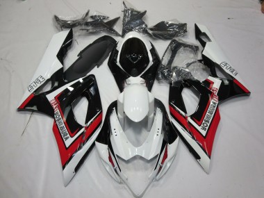 Lojas Carenagens Moto Suzuki GSXR 1000 2005-2006 - Branco Vermelho Preto Yoshimura