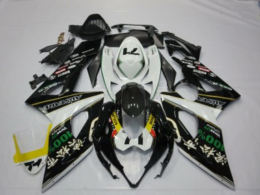 Lojas Carenagens Moto Suzuki GSXR 1000 2005-2006 - Branco Preto Amarelo Vermelho Verde RockStar