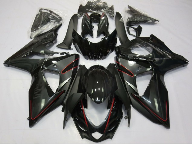 Lojas Carenagens Moto Suzuki GSXR 1000 2009-2016 - Preto Brilhante Vermelho