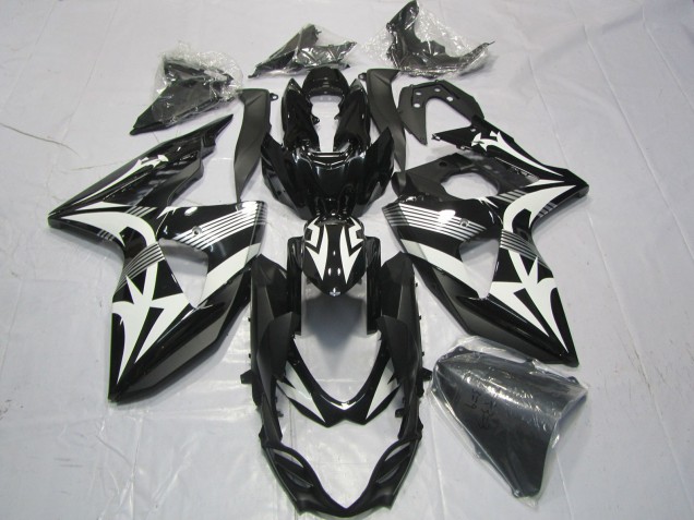 Lojas Carenagens Moto Suzuki GSXR 1000 2009-2016 - Preto Branco