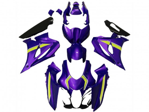 Lojas Carenagens Moto Suzuki GSXR 1000 2017-2024 - Roxo Amarelo Estilo
