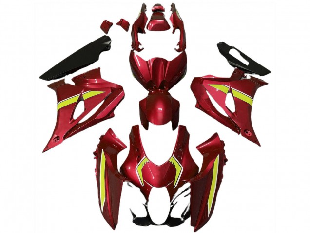 Lojas Carenagens Moto Suzuki GSXR 1000 2017-2024 - Vermelho Amarelo Estilo