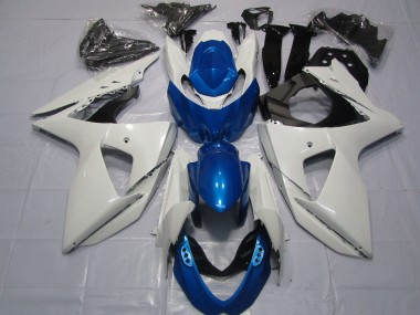 Lojas Carenagens Moto Suzuki GSXR 1000 2009-2016 - Branco Azul