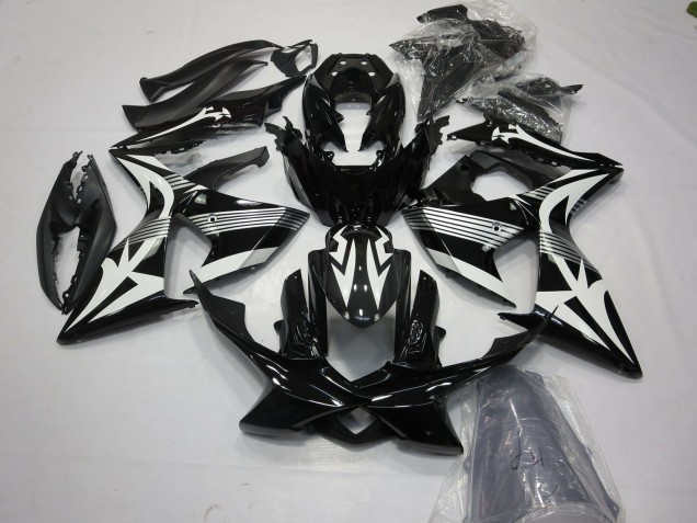 Lojas Carenagens Moto Suzuki GSXR 1000 2009-2016 - Branco Preto