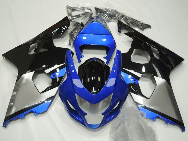 Lojas Carenagens Moto Suzuki GSXR 600 / GSXR 750 2004-2005 - Azul Prata Preto