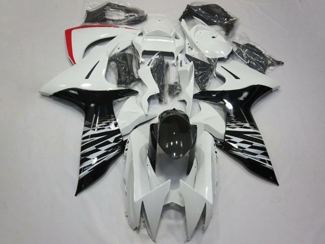 Lojas Carenagens Moto Suzuki GSXR 600 / GSXR 750 2011-2024 - Branco Preto Brilhante Vermelho