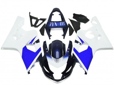 Lojas Carenagens Moto Suzuki GSXR 600 / GSXR 750 2004-2005 - Branco Azul