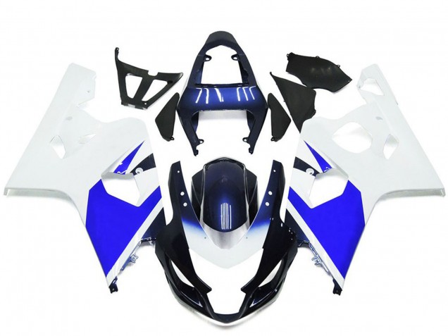 Lojas Carenagens Moto Suzuki GSXR 600 / GSXR 750 2004-2005 - Branco Azul
