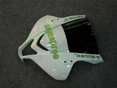 Lojas Carenagem Moto Honda CBR600RR 2007-2008 - Branco Verde Preto Brilhante Hannspree