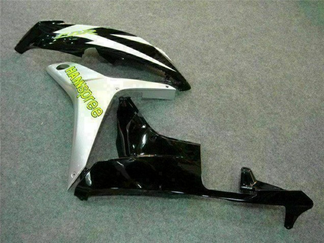 Lojas Carenagem Moto Honda CBR600RR 2007-2008 - Branco Verde Preto Brilhante Hannspree