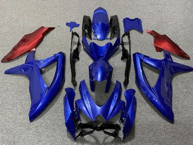 Lojas Carenagens Moto Suzuki GSXR 600 / GSXR 750 2008-2010 - Azul Vermelho