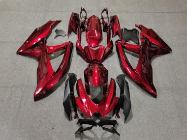 Lojas Carenagens Moto Suzuki GSXR 600 / GSXR 750 2008-2010 - Doce Vermelho Preto