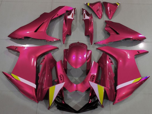 Lojas Carenagens Moto Suzuki GSXR 600 / GSXR 750 2011-2024 - Vermelho Branco Amarelo