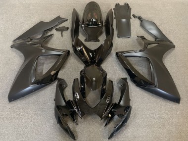 Lojas Carenagens Moto Suzuki GSXR 600 / GSXR 750 2006-2007 - Preto Brilhante Preto Fosco