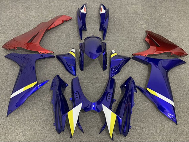 Lojas Carenagens Moto Suzuki GSXR 600 / GSXR 750 2011-2024 - Azul Vermelho Branco Amarelo