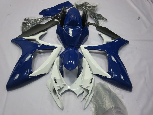 Lojas Carenagens Moto Suzuki GSXR 600 / GSXR 750 2006-2007 - Azul Branco Preto