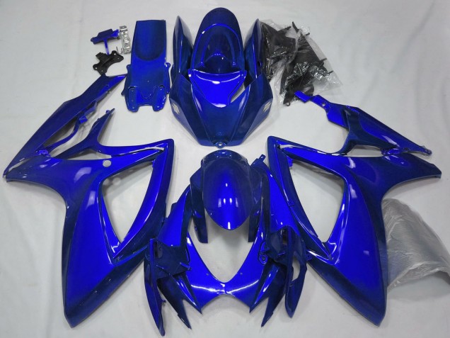 Lojas Carenagens Moto Suzuki GSXR 600 / GSXR 750 2006-2007 - Azul Brilhante Plano