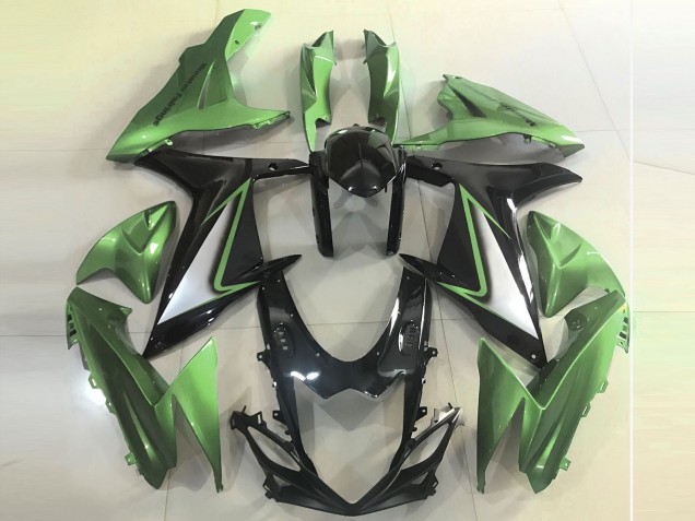 Lojas Carenagens Moto Suzuki GSXR 600 / GSXR 750 2011-2024 - Verde Preto Brilhante