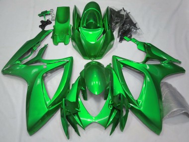 Lojas Carenagens Moto Suzuki GSXR 600 / GSXR 750 2006-2007 - Verde Brilhante Plano