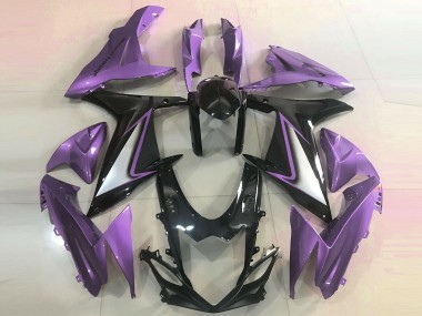 Lojas Carenagens Moto Suzuki GSXR 600 / GSXR 750 2011-2024 - Roxo Preto Brilhante