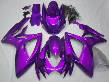 Lojas Carenagens Moto Suzuki GSXR 600 / GSXR 750 2006-2007 - Plano Roxo Brilhante