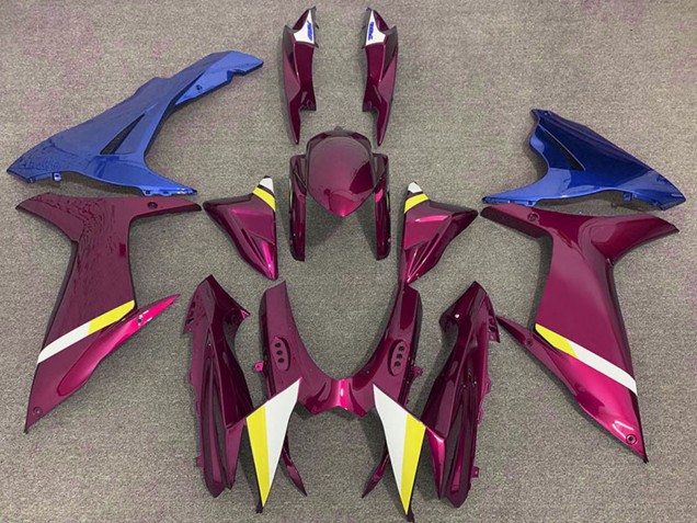 Lojas Carenagens Moto Suzuki GSXR 600 / GSXR 750 2011-2024 - Roxo Azul Branco Amarelo