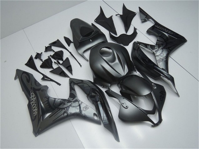 Lojas Carenagens Moto Honda CBR600RR 2007-2008 - Preto Fosco Graffiti