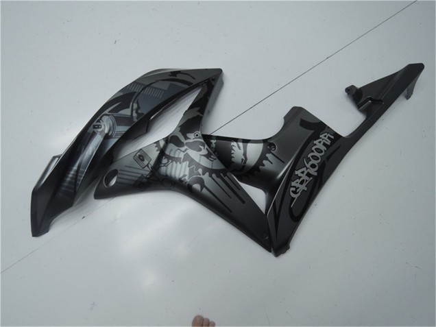 Lojas Carenagens Moto Honda CBR600RR 2007-2008 - Preto Fosco Graffiti