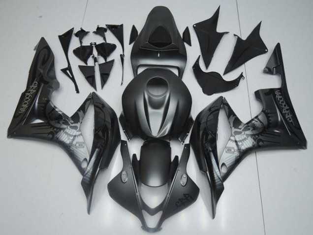 Lojas Carenagens Moto Honda CBR600RR 2007-2008 - Preto Fosco Graffiti
