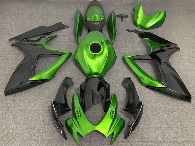 Lojas Carenagens Moto Suzuki GSXR 600 / GSXR 750 2006-2007 - Verde Preto