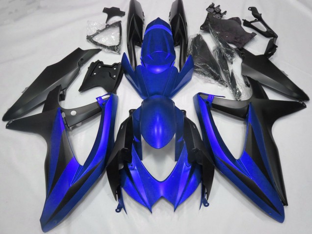 Lojas Carenagens Moto Suzuki GSXR 600 / GSXR 750 2008-2010 - Azul Preto Fosco