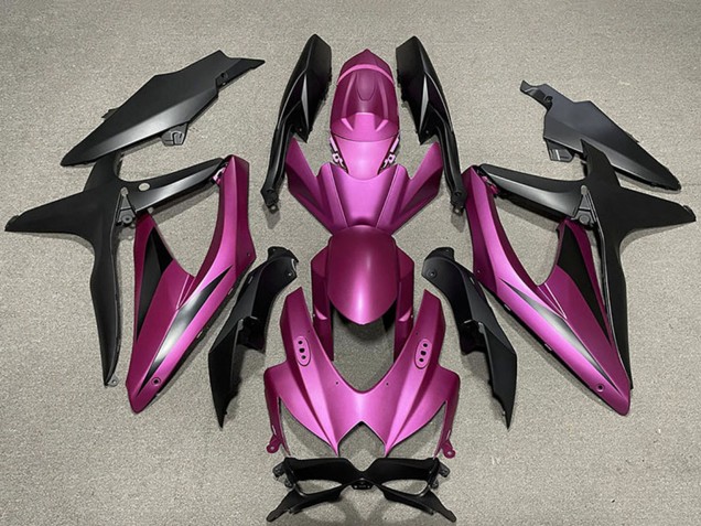Lojas Carenagens Moto Suzuki GSXR 600 / GSXR 750 2008-2010 - Roxo Preto Fosco