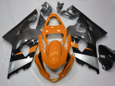 Lojas Carenagens Moto Suzuki GSXR 600 / GSXR 750 2004-2005 - Laranja Prata