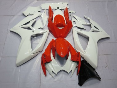 Lojas Carenagens Moto Suzuki GSXR 600 / GSXR 750 2006-2007 - Branco Vermelho