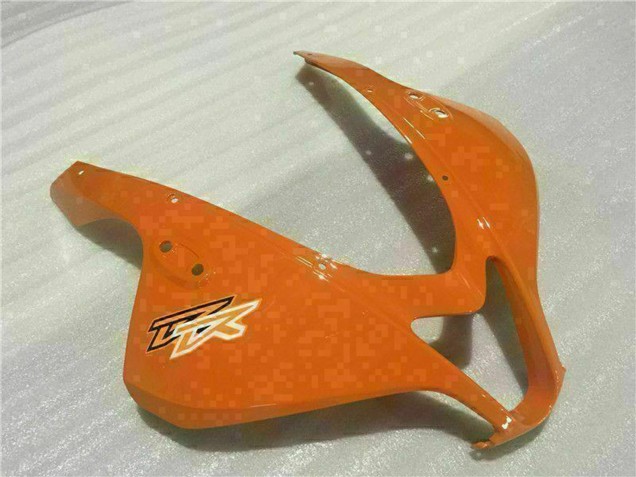 Lojas Carenagens Moto Honda CBR600RR 2009-2012 - Branco Laranja Preto Brilhante