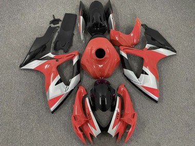 Lojas Carenagens Moto Suzuki GSXR 600 / GSXR 750 2006-2007 - Vermelho Prata Preto