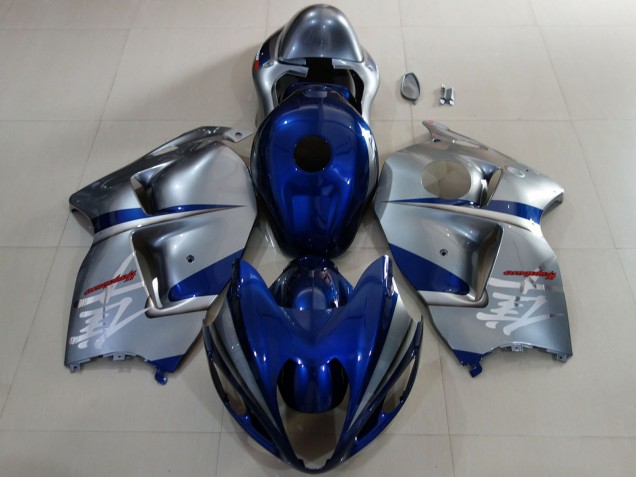 Lojas Carenagens Moto Suzuki GSXR 1300 1996-2007 - Azul Profundo Prata