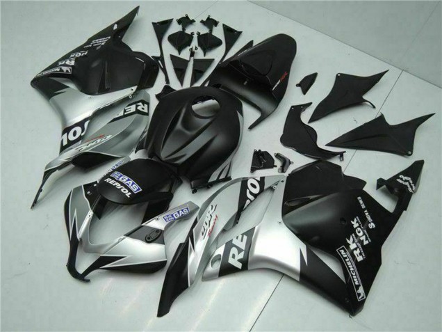 Lojas Carenagens Moto Honda CBR600RR 2009-2012 - Prata Preto Fosco Repsol